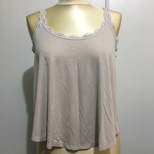 VS Ribbed lace strap top